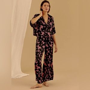 NWT Noo Paris Wide-Leg Loungewear Pants